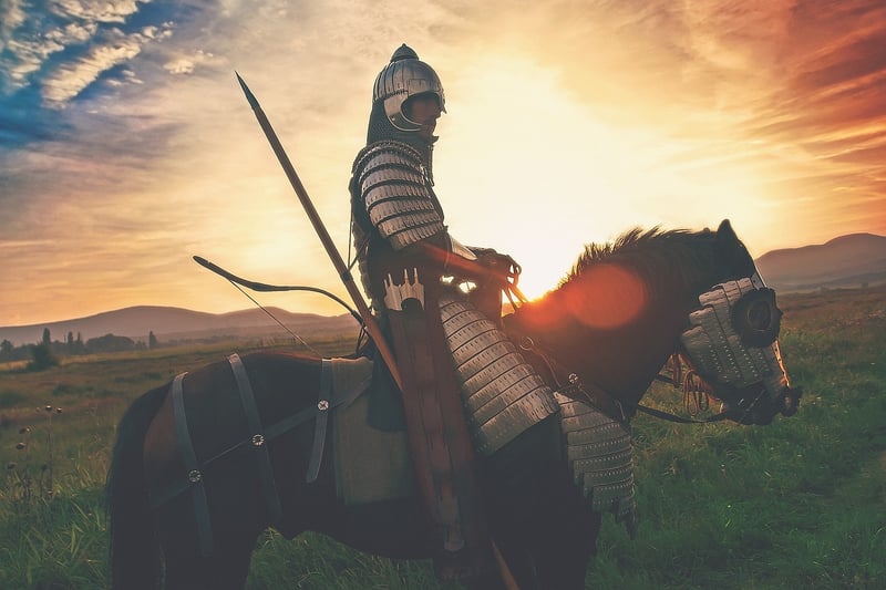 Medieval Knight Armor and Swords